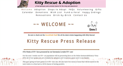 Desktop Screenshot of kittyrescueandadoption.org