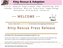 Tablet Screenshot of kittyrescueandadoption.org